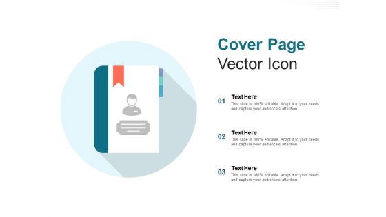 Cover Page Vector Icon Ppt PowerPoint Presentation Outline Graphic Tips