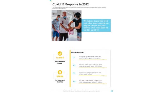 Covid 19 Response In 2022 One Pager Documents