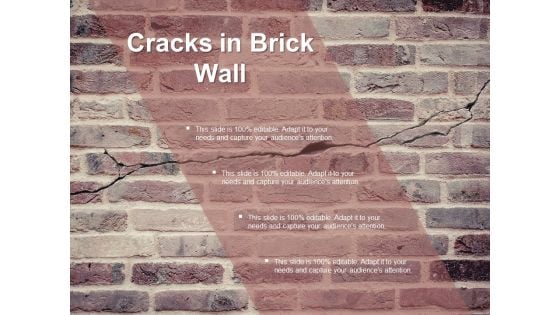 Cracks In Brick Wall Ppt PowerPoint Presentation Summary Deck