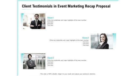 Craft The Perfect Event Proposal Client Testimonials In Event Marketing Recap Proposal Elements PDF Craft The Perfect Event Proposal Client Testimonials In Event Marketing Recap Proposal Elements PDF
