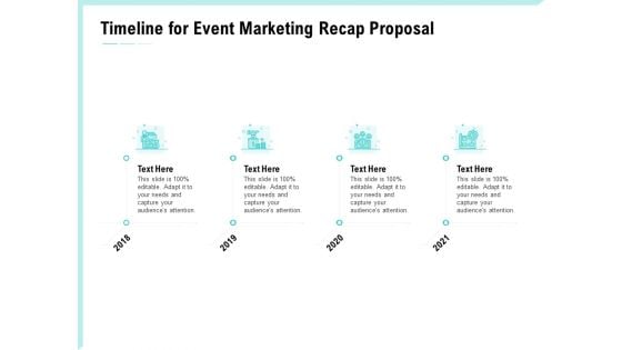 Craft The Perfect Event Proposal Timeline For Event Marketing Recap Proposal Clipart PDF