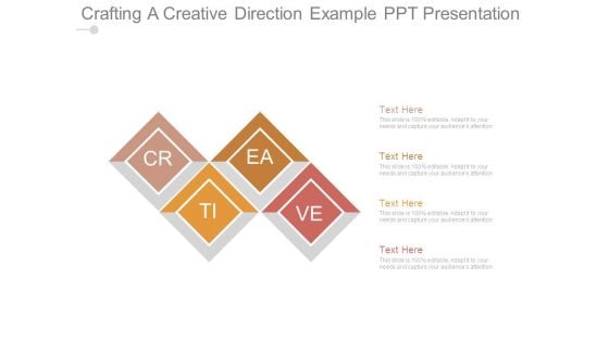 Crafting A Creative Direction Example Ppt Presentation