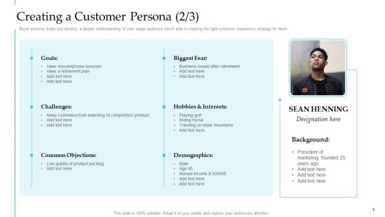 Creating A Customer Persona After Steps To Improve Customer Engagement For Business Development Sample PDF
