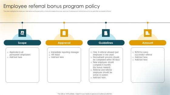 Creating An Effective Induction Programme For New Staff Employee Referral Bonus Program Policy Structure PDF