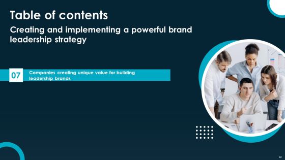 Creating And Implementing A Powerful Brand Leadership Strategy Ppt PowerPoint Presentation Complete Deck With Slides Slide42