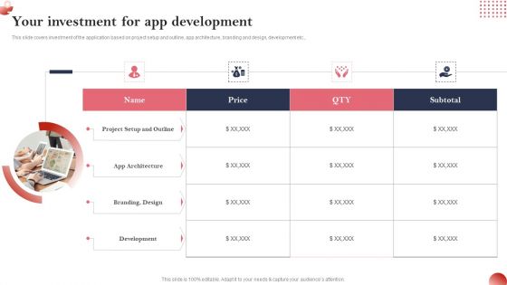 Creating And Introducing A Web Based Your Investment For App Development Themes PDF