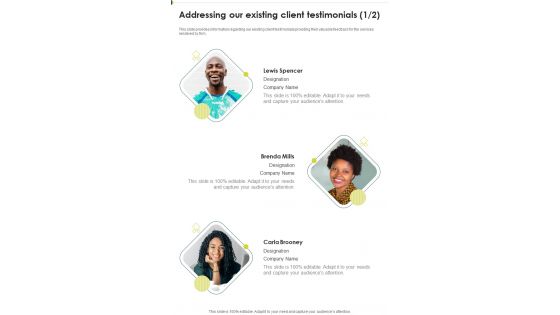 Creating Corporate Branding Marketing Strategies Addressing Our Existing One Pager Sample Example Document Creating Corporate Branding Marketing Strategies Addressing Our Existing One Pager Sample Example Document
