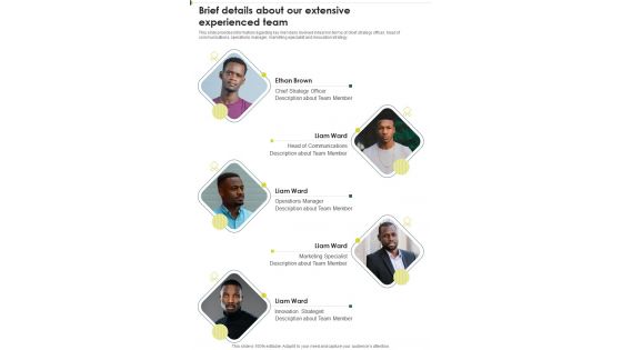 Creating Corporate Branding Marketing Strategies Brief Details About One Pager Sample Example Document Creating Corporate Branding Marketing Strategies Brief Details About One Pager Sample Example Document