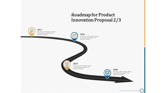 Creating Innovation Commodity Roadmap For Product Innovation Proposal 2017 To 2020 Infographics PDF