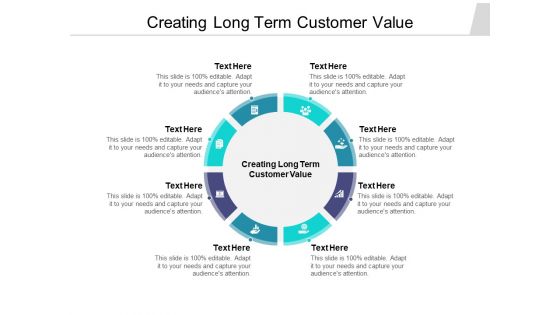Creating Long Term Customer Value Ppt PowerPoint Presentation Summary Maker Cpb Pdf