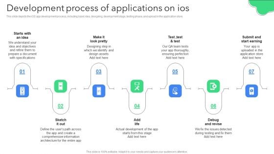 Creating Mobile Application For Android Development Process Of Applications On Ios Themes PDF