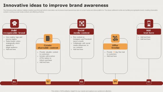 Creating Positioning Techniques For Market Research Innovative Ideas To Improve Brand Awareness Information PDF