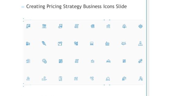 Creating Pricing Strategy Business Icons Slide Ppt PowerPoint Presentation Pictures Show PDF