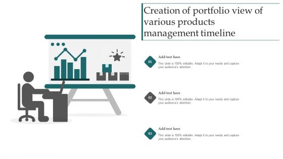 Creation Of Portfolio View Of Various Products Management Timeline Portrait PDF