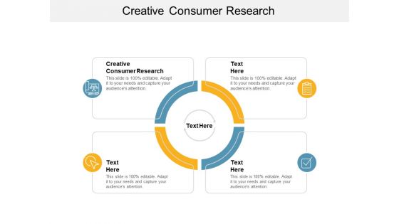 Creative Consumer Research Ppt PowerPoint Presentation Model Information Cpb