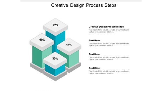 Creative Design Process Steps Ppt PowerPoint Presentation Icon Influencers Cpb