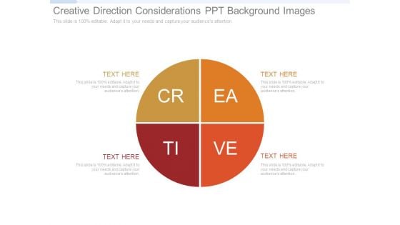 Creative Direction Considerations Ppt Background Images