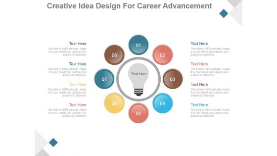 Creative Idea Design For Career Advancement Ppt PowerPoint Presentation Inspiration