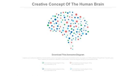 Creative Ideas Human Brain Diagram Powerpoint Slides