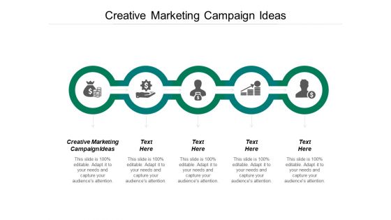 Creative Marketing Campaign Ideas Ppt PowerPoint Presentation Model Introduction Cpb