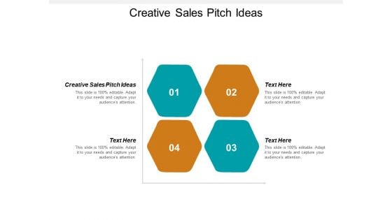 Creative Sales Pitch Ideas Ppt PowerPoint Presentation Ideas Clipart Cpb