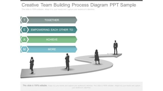 Creative Team Building Process Diagram Ppt Sample