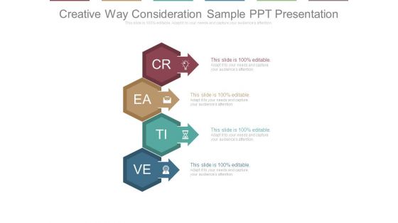 Creative Way Consideration Sample Ppt Presentation