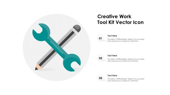 Creative Work Tool Kit Vector Icon Ppt PowerPoint Presentation Gallery Mockup PDF
