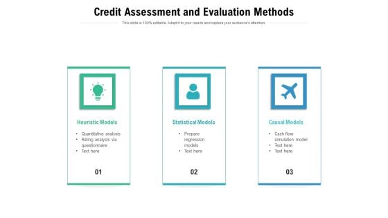 Credit Assessment And Evaluation Methods Ppt PowerPoint Presentation Summary Images PDF