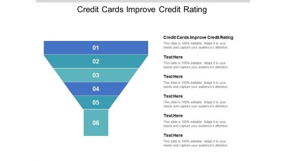 Credit Cards Improve Credit Rating Ppt PowerPoint Presentation Styles Example Introduction Cpb Pdf