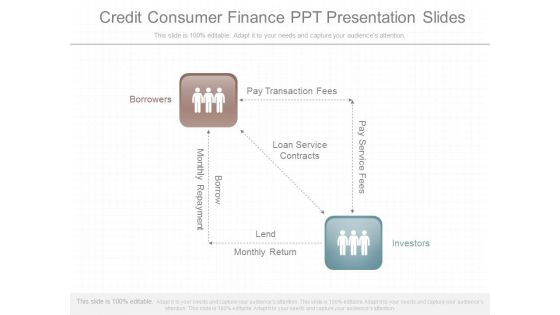 Credit Consumer Finance Ppt Presentation Slides