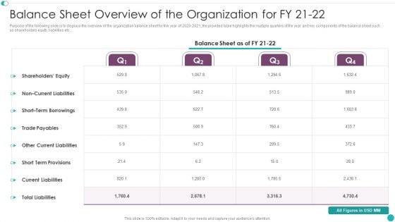 Credit Management And Recovery Policies Balance Sheet Overview Of The Organization Introduction PDF