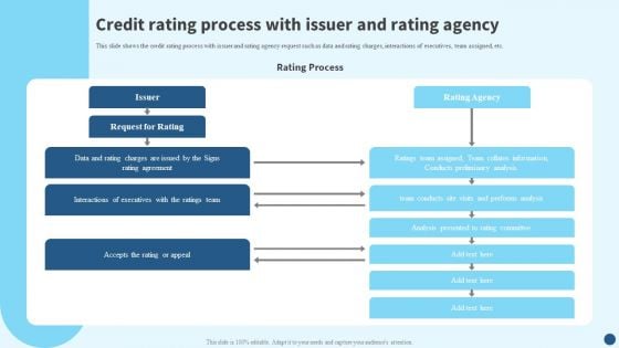 Credit Risk Management Credit Rating Process With Issuer And Rating Agency Background PDF
