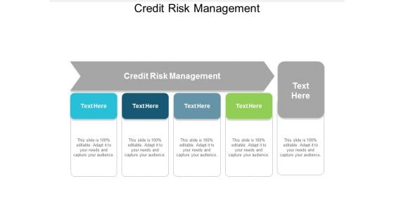 Credit Risk Management Ppt Powerpoint Presentation Styles Inspiration Cpb