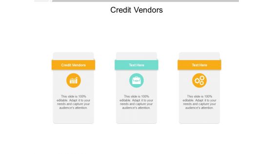 Credit Vendors Ppt PowerPoint Presentation Model Examples Cpb Pdf