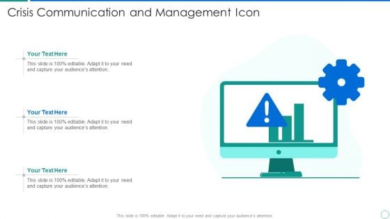 Crisis Communication And Management Icon Topics PDF