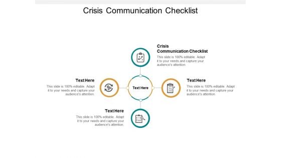 Crisis Communication Checklist Ppt PowerPoint Presentation Show Format Ideas Cpb