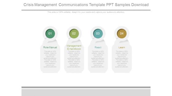 Crisis Management Communications Template Ppt Samples Download