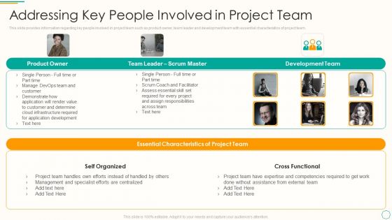 Critical Components Of Project Management It Addressing Key People Involved In Project Team Portrait PDF