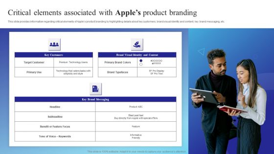 Critical Elements Associated With Apples Product Branding Template PDF