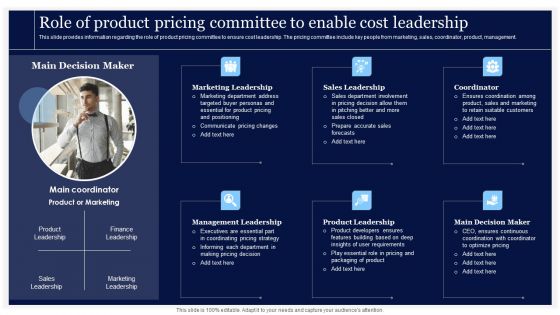 Critical Initiatives To Deploy Role Of Product Pricing Committee To Enable Cost Leadership Download PDF