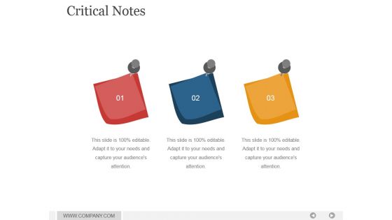 Critical Notes Ppt PowerPoint Presentation Slide Download