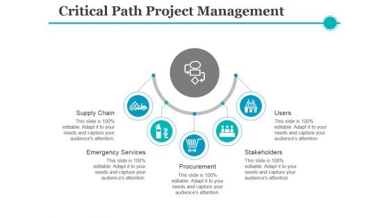 Critical Path Project Management Ppt PowerPoint Presentation Portfolio Visual Aids