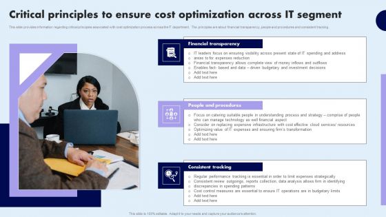 Critical Principles To Ensure Cost Optimization Across IT Segment Download PDF Critical Principles To Ensure Cost Optimization Across IT Segment Download PDF