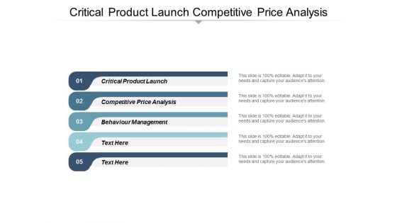 Critical Product Launch Competitive Price Analysis Behaviour Management Ppt PowerPoint Presentation Summary Graphics Template