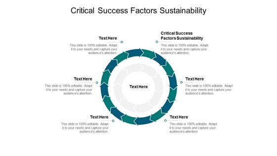 Critical Success Factors Sustainability Ppt PowerPoint Presentation Layouts Examples Cpb Pdf