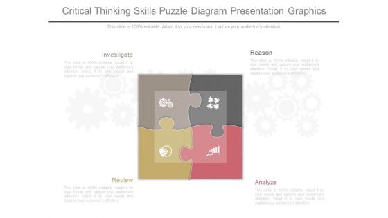 Critical Thinking Skills Puzzle Diagram Presentation Graphics