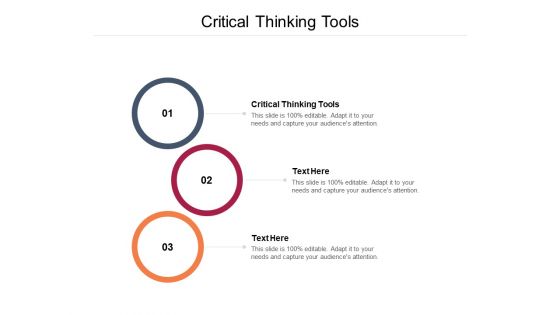 Critical Thinking Tools Ppt PowerPoint Presentation Slides Format Ideas Cpb Pdf