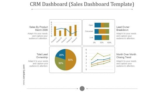 Crm Dashboard Sales Dashboard Template Ppt PowerPoint Presentation Inspiration