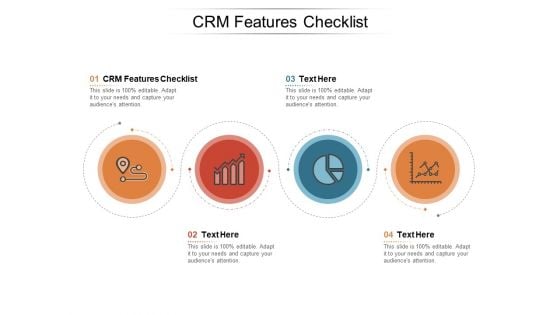 Crm Features Checklist Ppt PowerPoint Presentation Pictures Slideshow Cpb Pdf